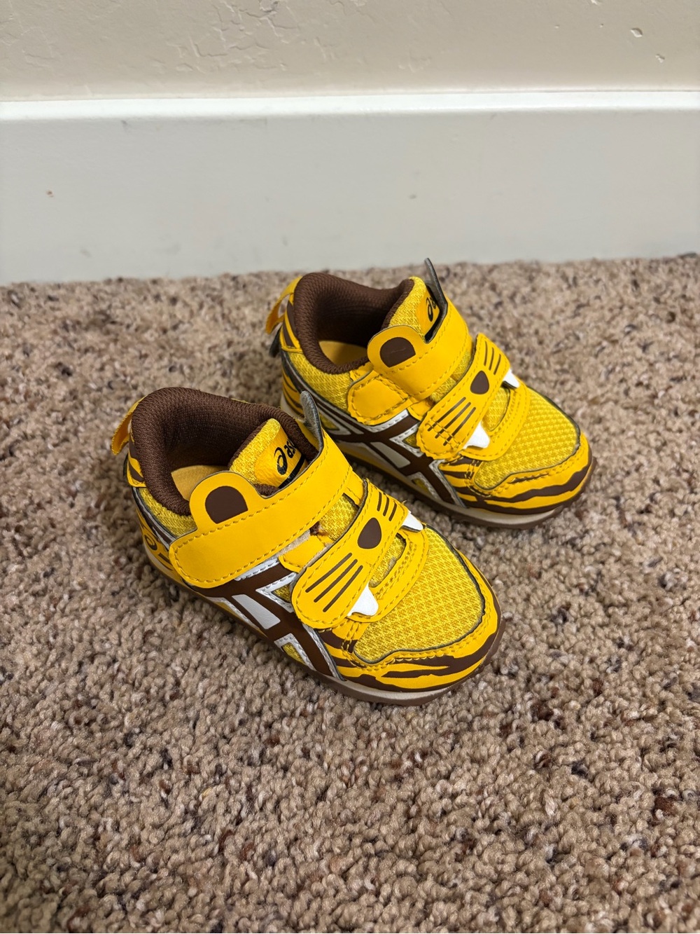 ASICS Kids Tiger Print Sneaker Shoes Toddler Size K 4 EUC
